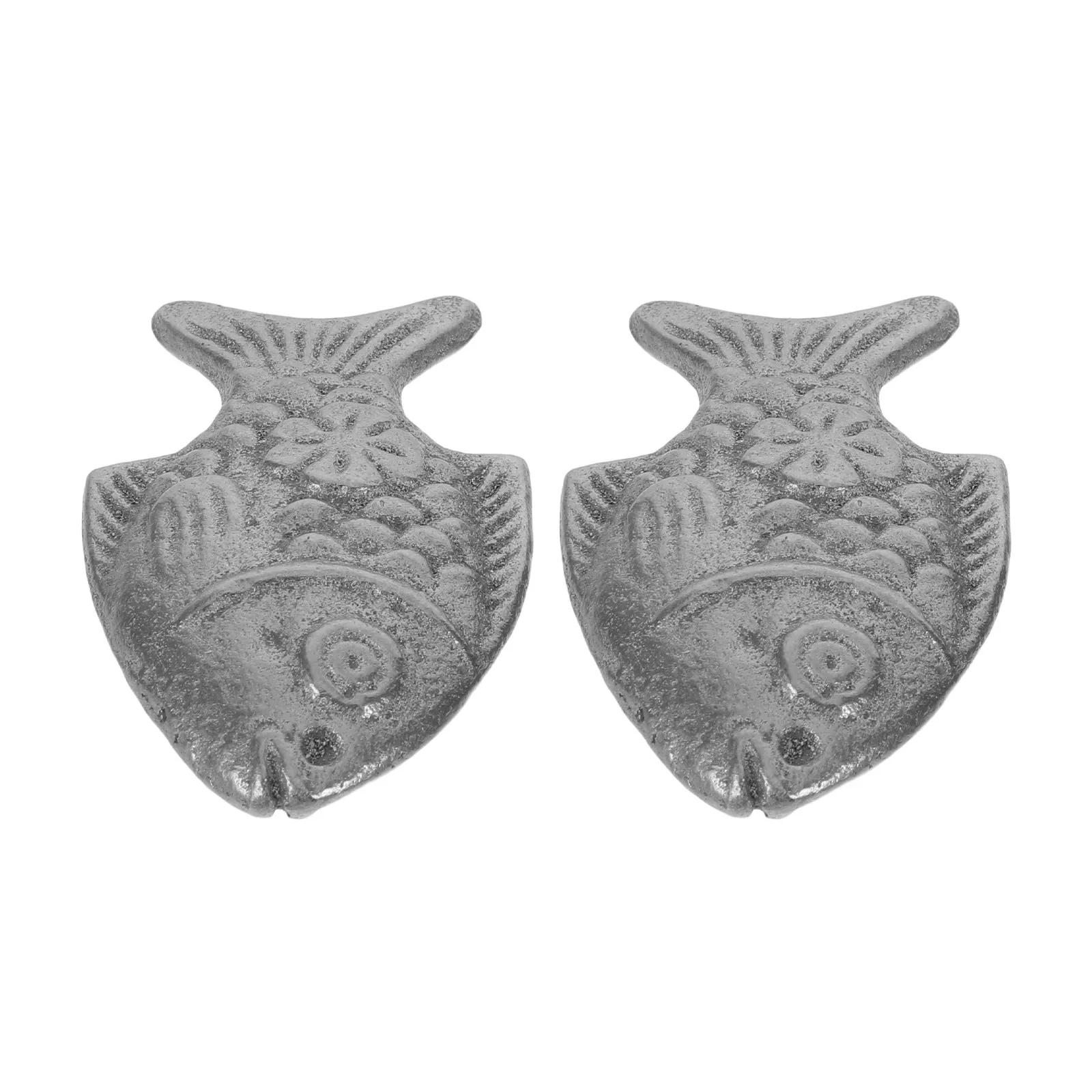 2pcs Cooking Cast Iron Fish Kitchen Natural Supplement Athletes And Vegans Fish-Shaped Plate For Pregnancy And Anemia Support