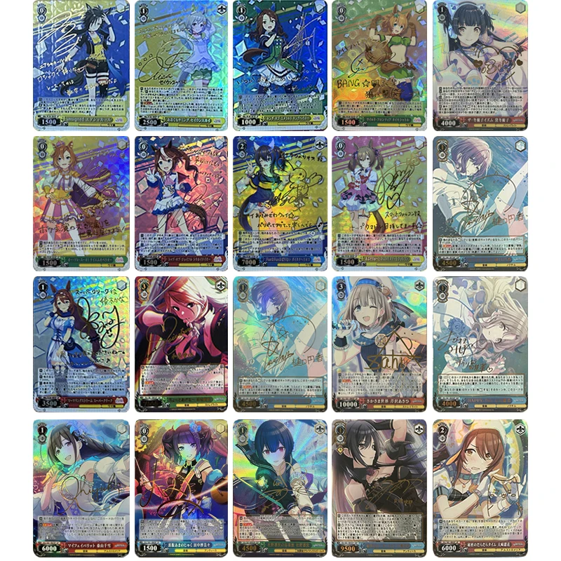 Diy Japanese Anime Goddess Story Pretty Derby Saijou Juri Oosaki Tenka Collectible Cards Christmas Birthday Gift Children's Toys