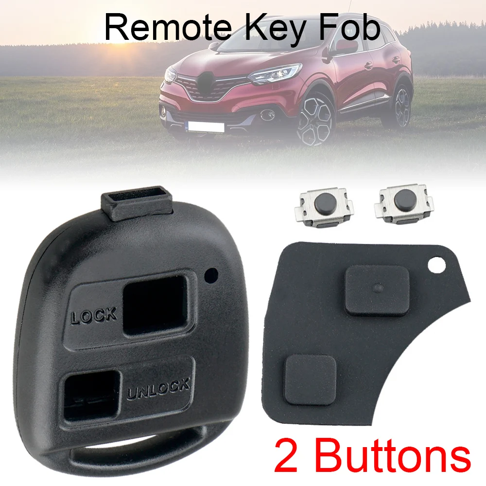 2 / 3 Buttons Universal Pad Switch Remote Car Key Shell Case Fit for Toyota RAV4 Yaris Prado Corolla Land Cruiser Previa Ta