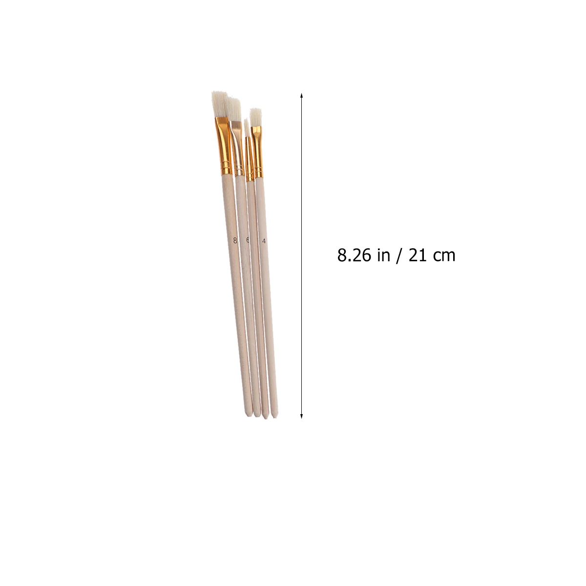 

25 pcs Paint Brushes Set Durable Bristles Anti Rust Ferrules Wooden Handles for Watercolor Oil Acrylic Painting Kids Students