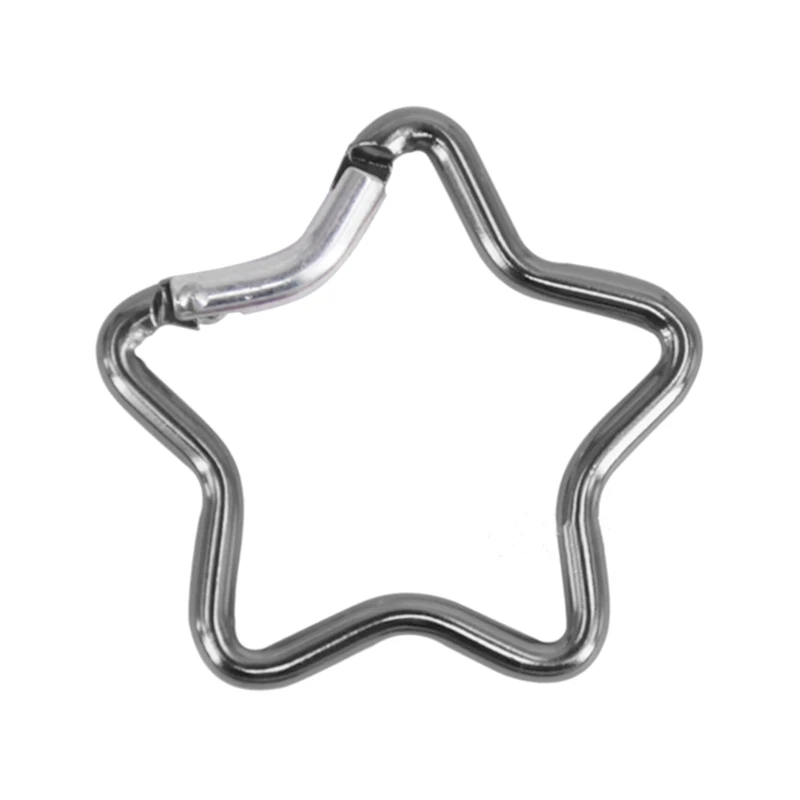 77HC Heavy Duty Locking Hook for Camping Fishing Hiking Traveling Aluminum Alloy Carabiner Clip Star Climbing Buckle