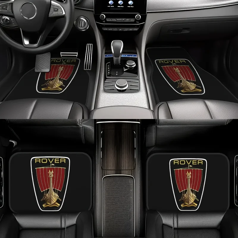 4pcs Set - Suitable For Rover SD1 MkII Emblem Illustration Poster Car Mats - Shiny Design Elements Create A Strong Sense Of Styl