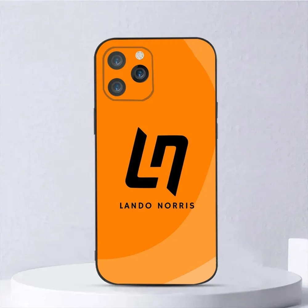 F1 Formula 1 L-Lando Norris Phone Case for iPhone 16 15 14 13 12 11 Pro Max Mini X XR XSMax 8 7 6S Plus Soft Silicone Back Cover