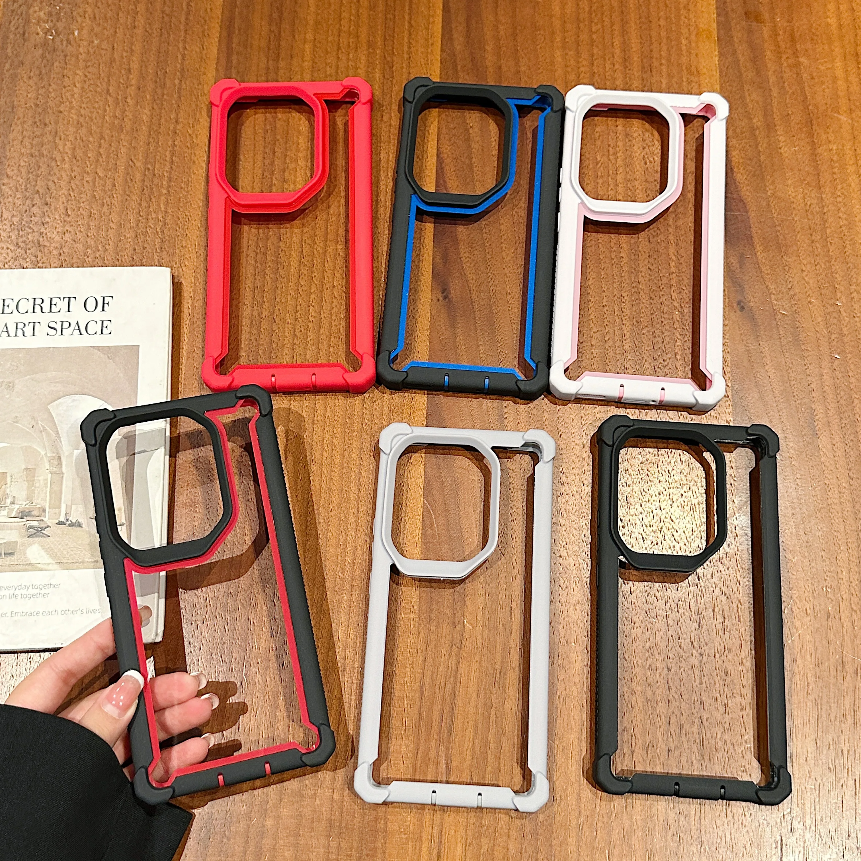 

Shockproof Clear Hybrid Hard Phone Case For Infinix Note 50 Pro 4G Note40 Pro 5G HOT 50, Transparent Protection Cover Funda