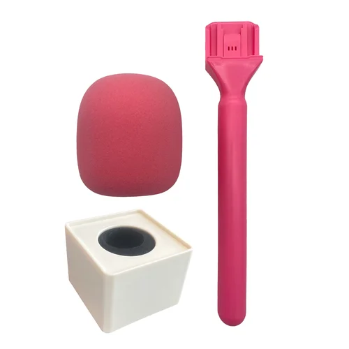 Adaptador de mano con micrófono para grabación de vídeo, entrevista de TV con logotipo personalizado, para Rode Wireless Go Goii/DJI Mic/Relacart, micrófono inalámbrico