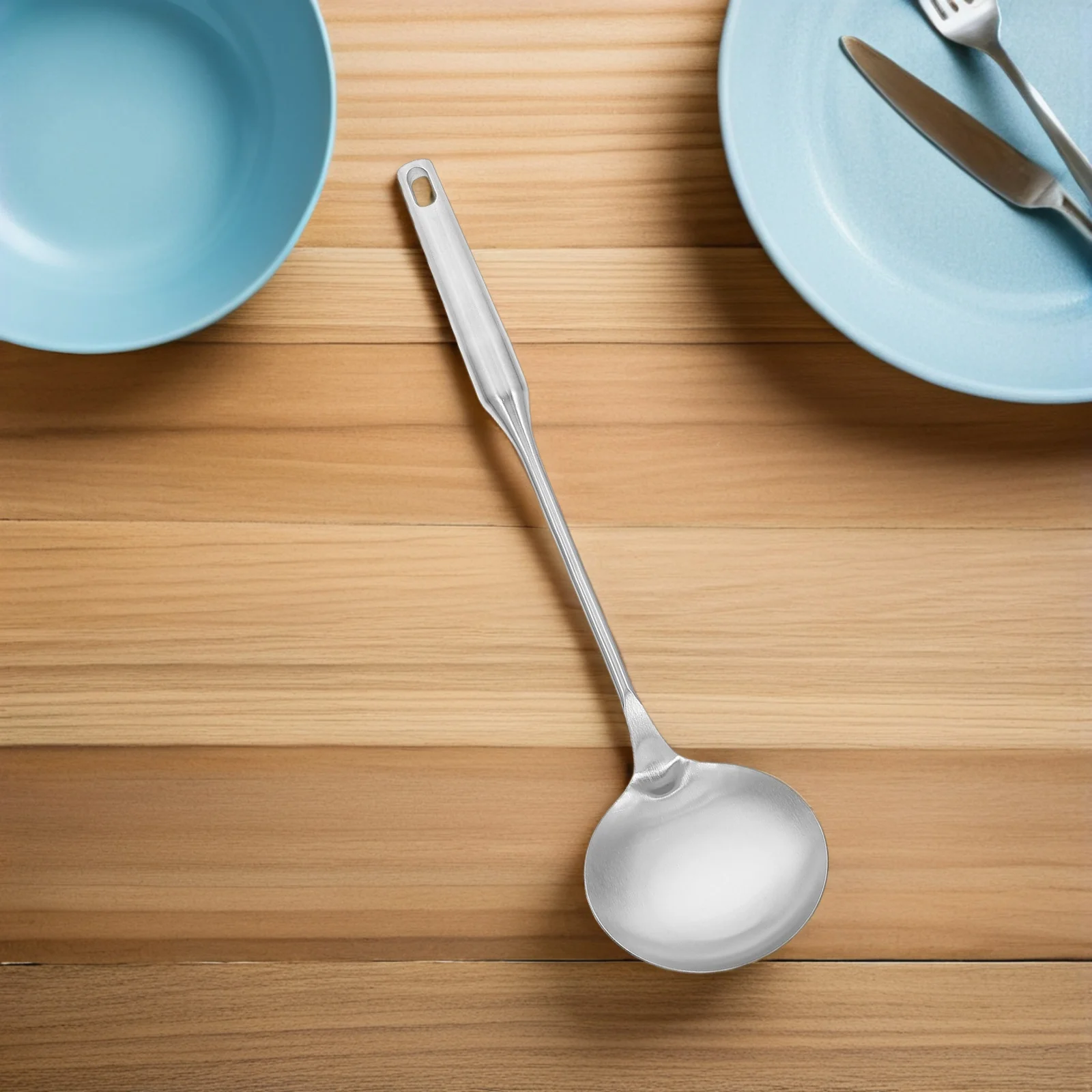 

2Pcs Stainless Steel Soup Ladles Long Handle Deep Sauce Spoon for Serving Gravy Hot Pot Kitchen Utensil Gravy Sauce Ladles