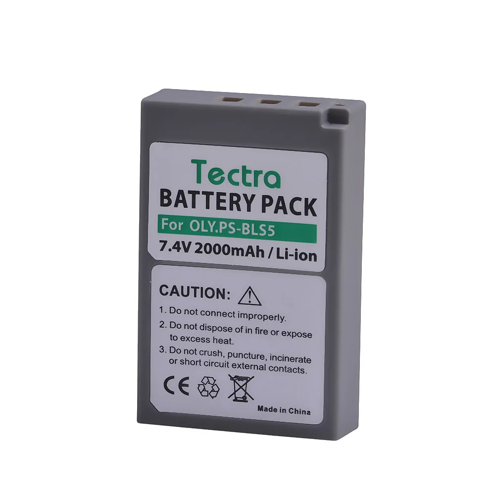 2000mAh BLS-5 BLS-50 PS-BLS5 Battery OR Charger for Olympus OM-D E-M10, Pen E-PL2, E-PL5, E-PL6, E-PL7, E-PM2, Stylus 1 Camera