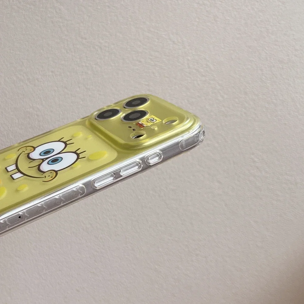 Funda para iPhone 17 Pro 16 15 Pro Max, Diseño de Bob Esponja y Patricio Estrella, Carcasa Rígida Antigolpes