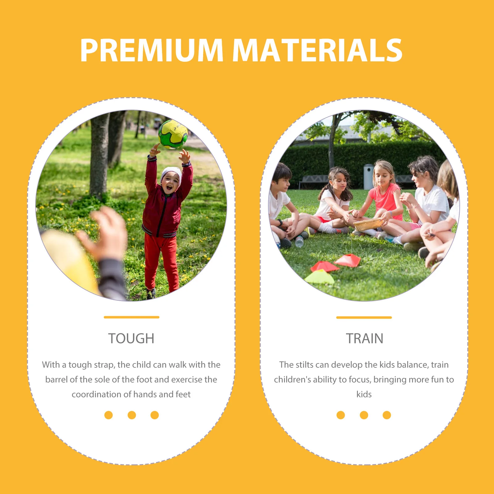 Kinder-Balance-Stelzen aus Kunststoff, langlebig, Gehstelzen für Kinder, Outdoor, Garten, Spielplatz, Spaß, Training, Koordination, Fokus