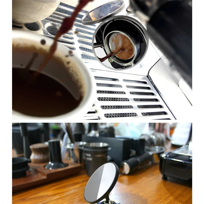 مرآة قهوة قابلة للتعديل، مرآة اسبريسو مناسبة لصانعي القهوة والاستخدام المنزلي 918D