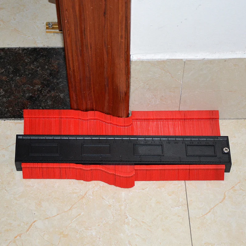 Imagem -05 - Perfil Multifuncional Contour Gauge Carpintaria em Forma Irregular Régua de Medição de Curvatura Ferramenta Auxiliar de Corte de Piso de Telha