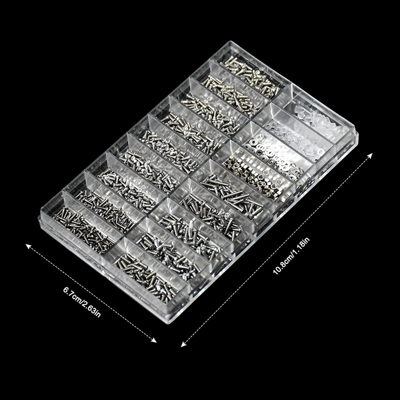 Glasses Repair Tool Kit 1000Pcs Glasses Screws And Nuts Assortment With Mini Screwdriver And Tweezer Screws Repair Kit