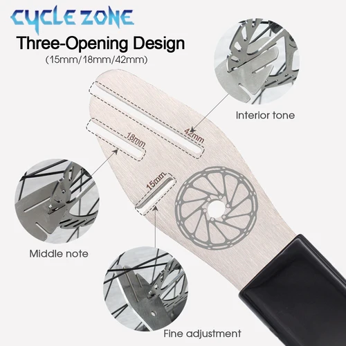Imagen 2 del producto Herramienta de bicicleta, llave de corrección de freno de disco, herramienta de reparación de ajuste de ciclismo, alineación de Rotor de freno de bicicleta de montaña y carretera