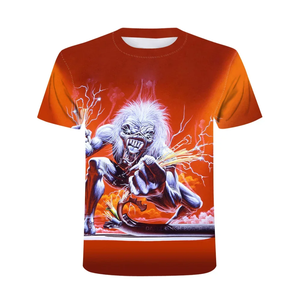 

Living Dead 3d Printing Plus-size Men's and Women's T-shirts Rock Street Casual Heavy Metal Sports Quick Drying Breathable
