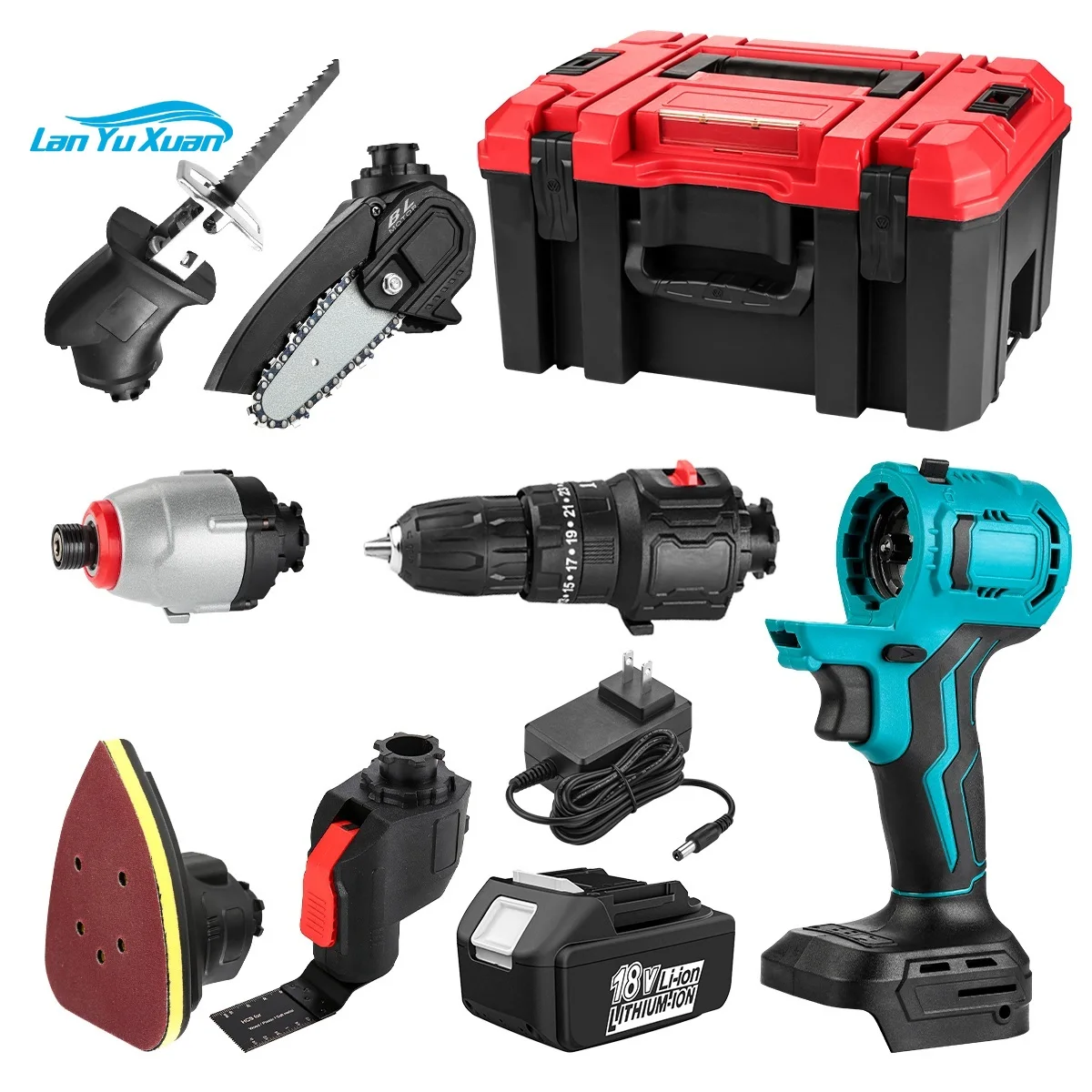 Cordless Drills Multifunction Power Tools Brushless Hammer   Drill Sets for makita battery tool