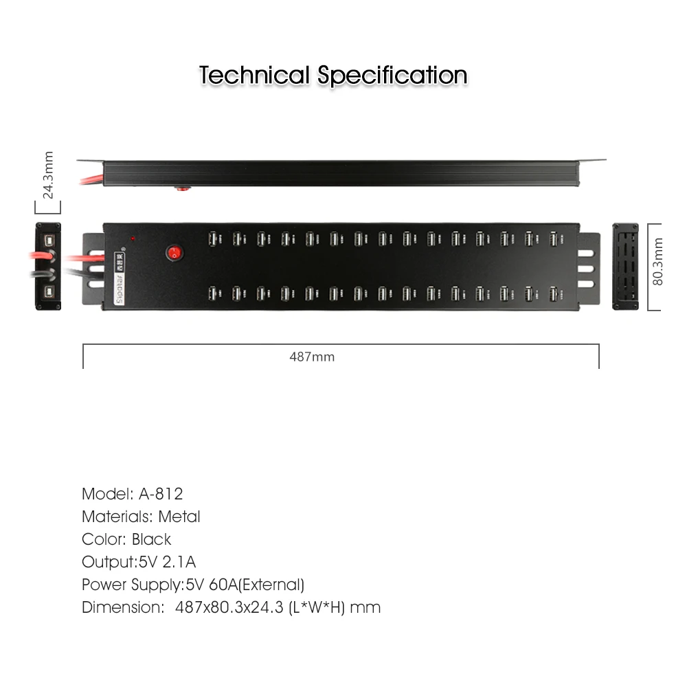 Good High Speed Xxx 30 Port Sipolar Usb-c Charging Industrial Usb 2.0 Hub Oem with External Power Station Supply