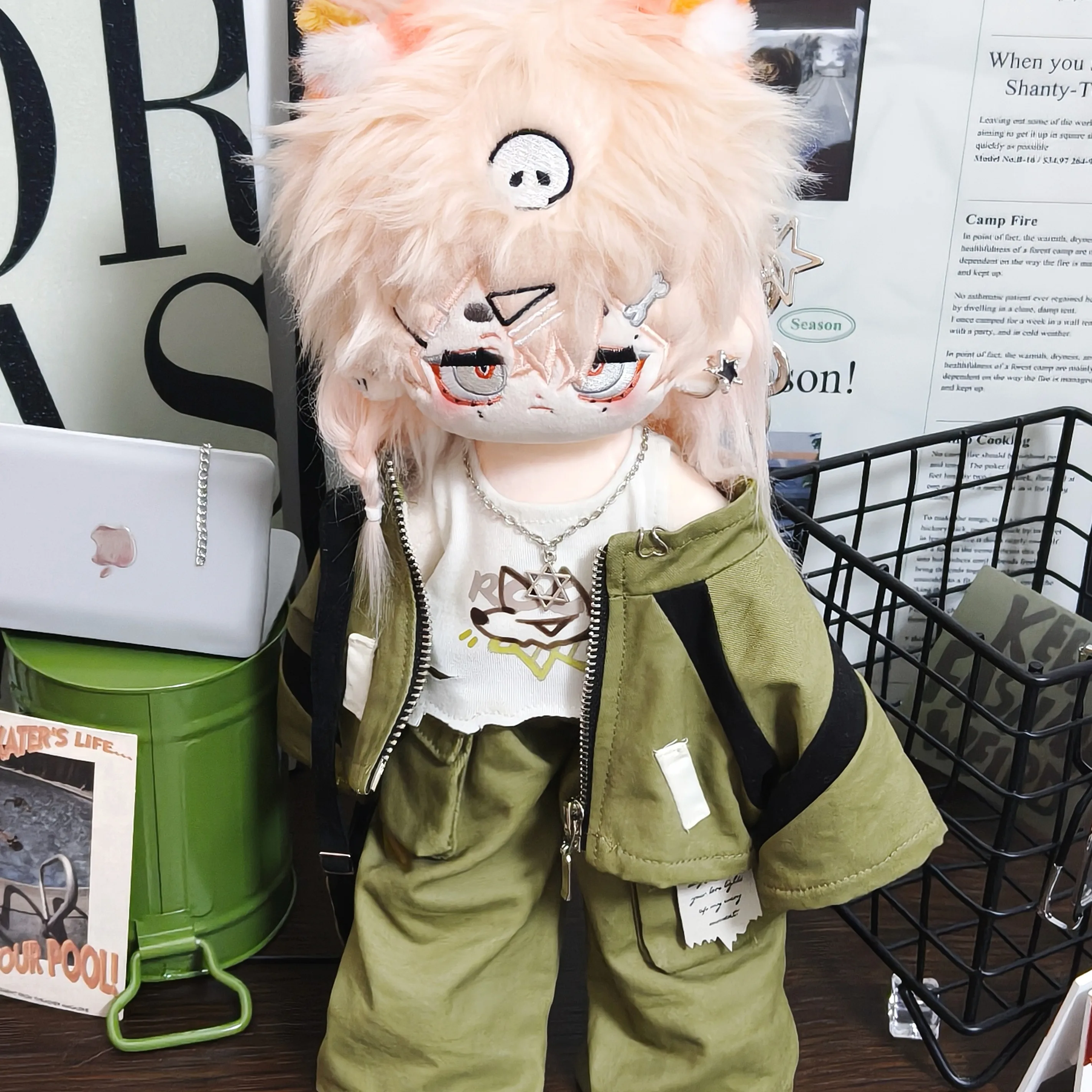 ชุดตุ๊กตา 30 ซม. ชุดหมาจิ้งจอกเท่ห์ หล่อ หมวก เสื้อกั๊ก เสื้อโค้ท กางเกง กระเป๋า เสื้อผ้า ชุดคอสเพลย์ ตุ๊กตา อนิเมะ ฟิกเกอร์ เกม ของเล่นเด็ก ของขวัญ