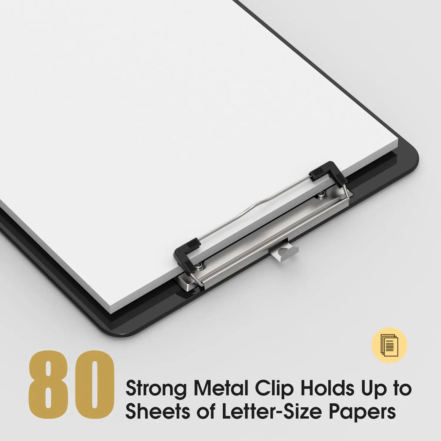 حافظات بلاستيكية، لوحة مشبك A4 مقاس 8.5 × 11 للفصل الدراسي والطلاب، مقاس 9 بوصة × 12.5 بوصة مع مشبك منخفض، مستلزمات المكتب والمدرسة