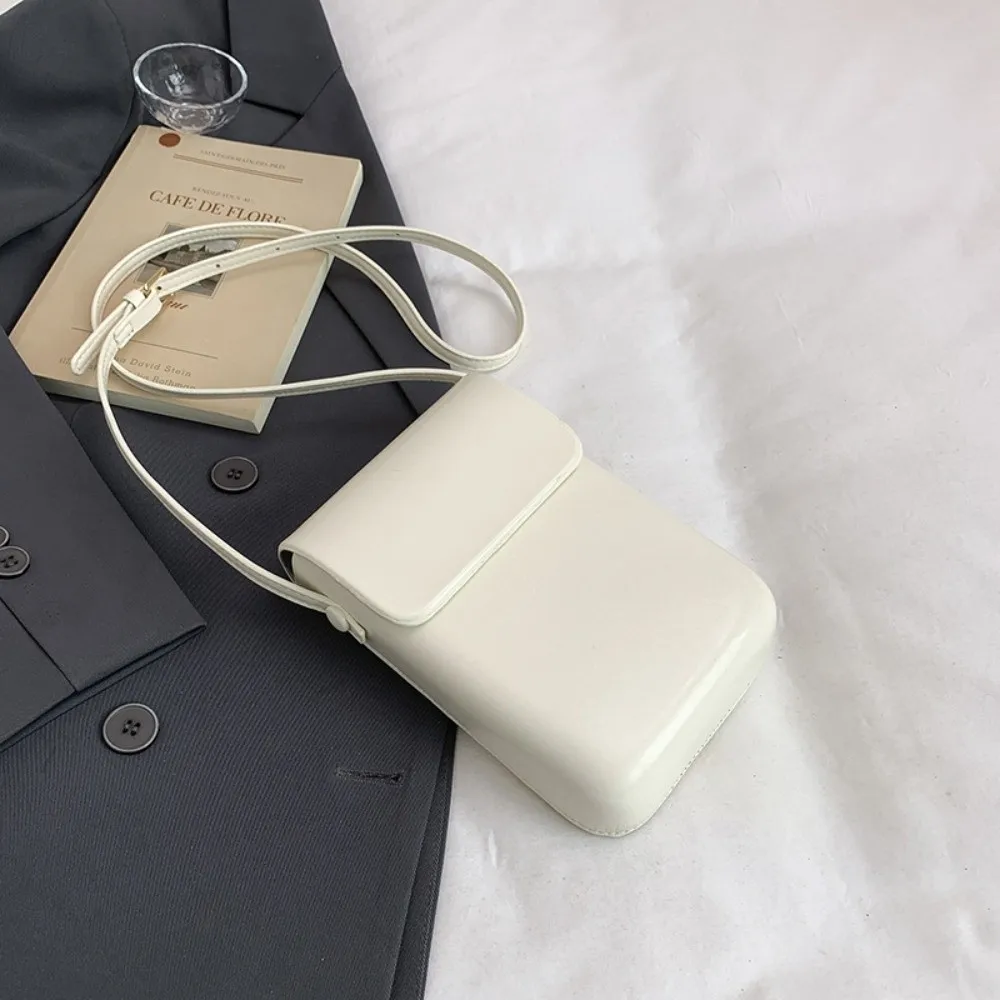 

Fashion Korean Flap Shoulder Purse Solid color Mini Square Phone Bag Pu Leather Leisure Crossbody Bags Handbags