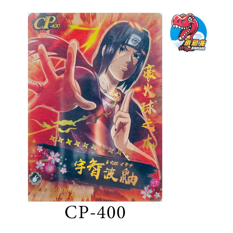 Little Dinosaur Card Naruto Will of Fire Anime Characters Cartoon Toys Uchiha Sasuke Uzumaki Naruto Cp-Series Birthday Gift