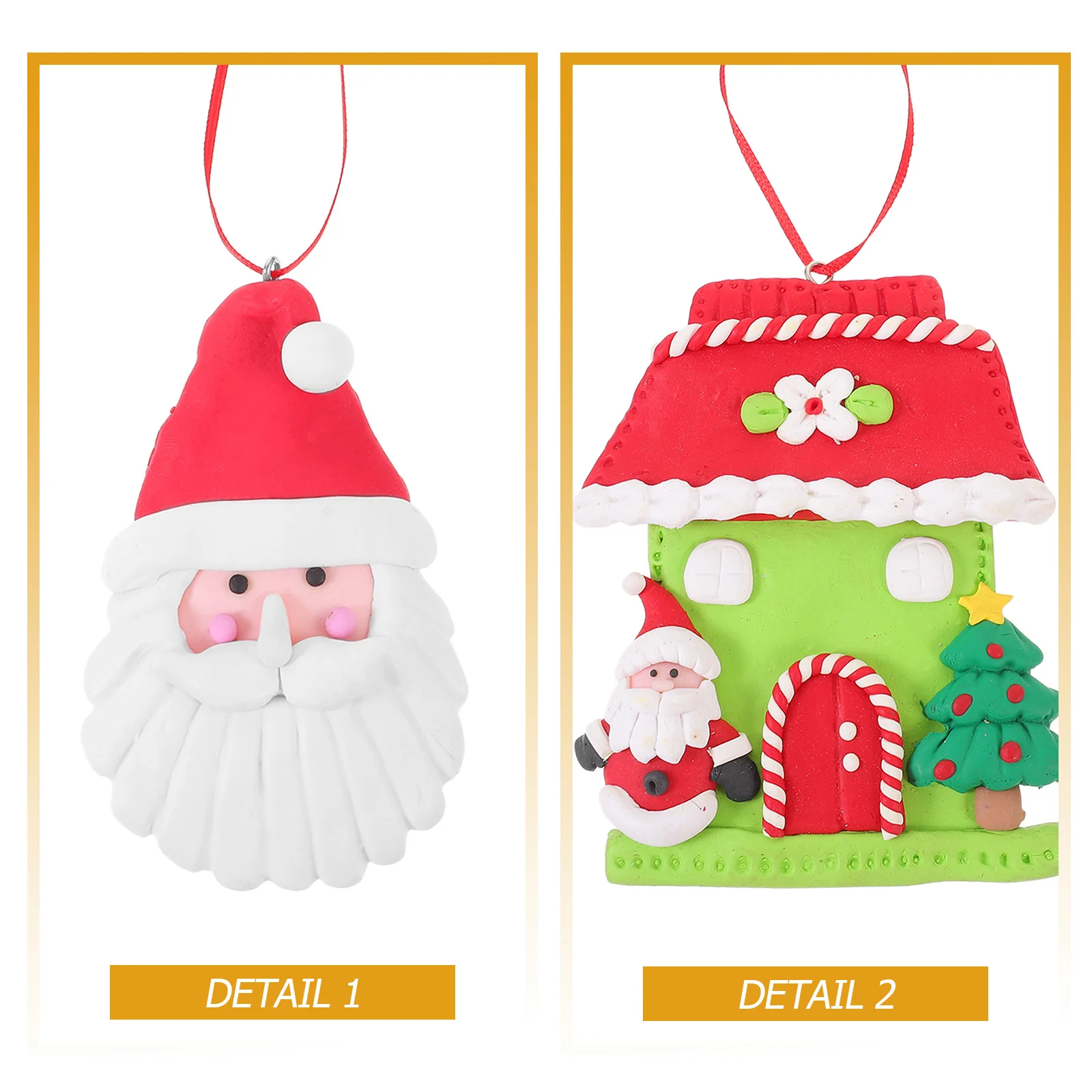

2Pcs Xmas Tree Decorations Bright Color Hanging Ornaments for Christmas Tree Festive Home Decoration Party Props Supplies