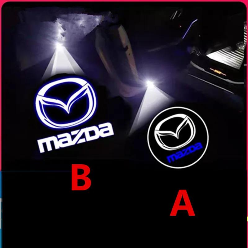 

LED Car Door Welcome Projector Lamp Ghost Shadow Light Accessories For Mazda 6 CX-9 CX9 CX 9 A8 RUIYI RX-8 RX8 RX 8 MPV ATENZA