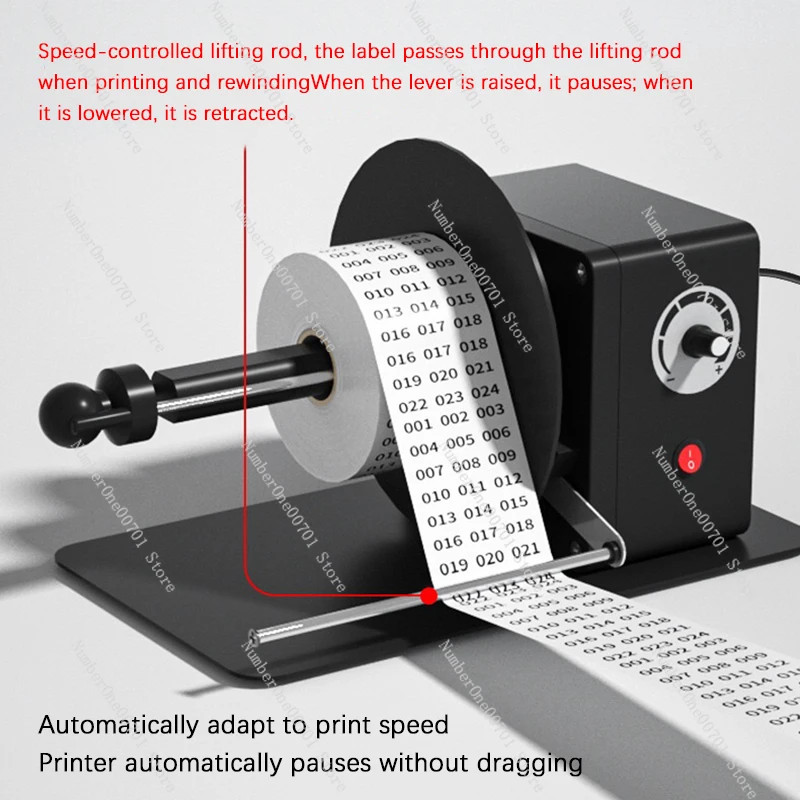 

Mini Desktop Label Rewinder Automatic Rewinder Paper Machine Washable Label Paper Industrial Labeling Machine Strip