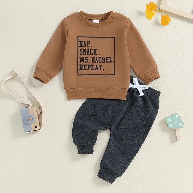 2024-12-13 Lioraitiin ฤดูใบไม้ผลิเด็กทารกเด็กพิมพ์เสื้อแขนยาวกางเกงชุดเสื้อผ้า