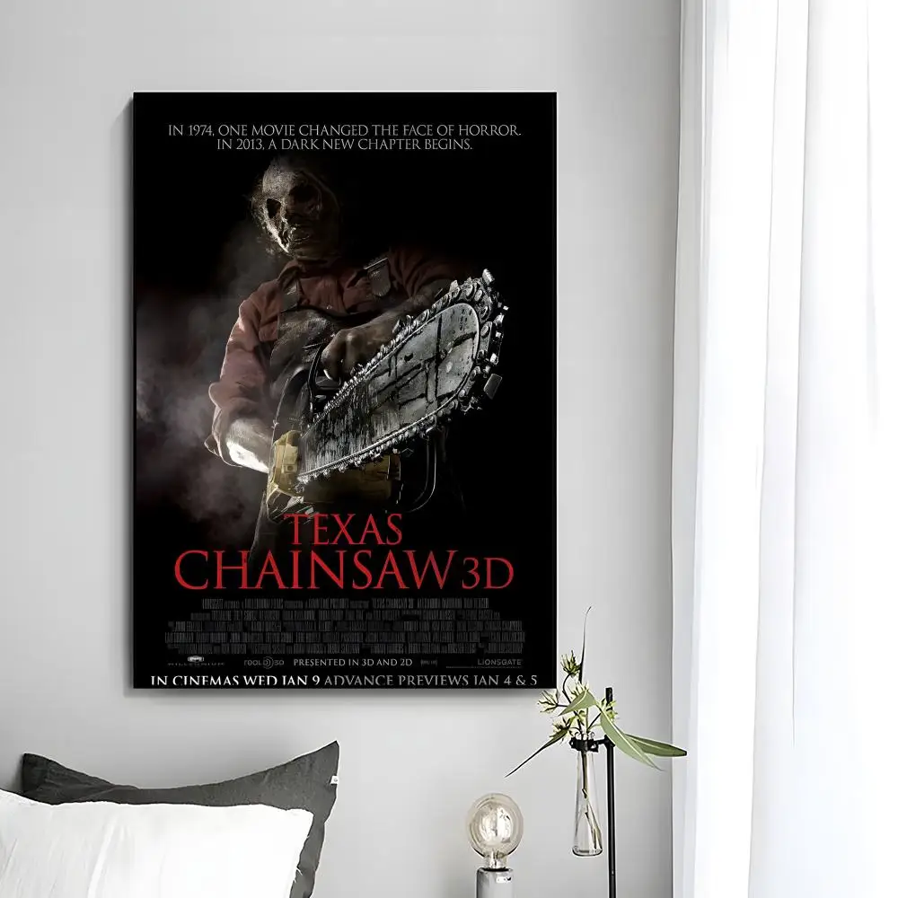Film-Horror-Poster „The T-Texas Chainsaw M-Massacre“ HD-Kunstposter, selbstklebende Wanddekoration, wasserfest, für Zuhause, Schlafzimmer, Bar, ästhetische Dekoration – Detail 14