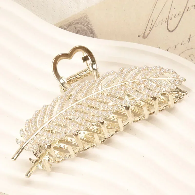 Pinza para el pelo coreana para mujer, pinza para el pelo con diamantes de imitación, flor de Metal, horquilla, pinzas para el cabello, accesorios