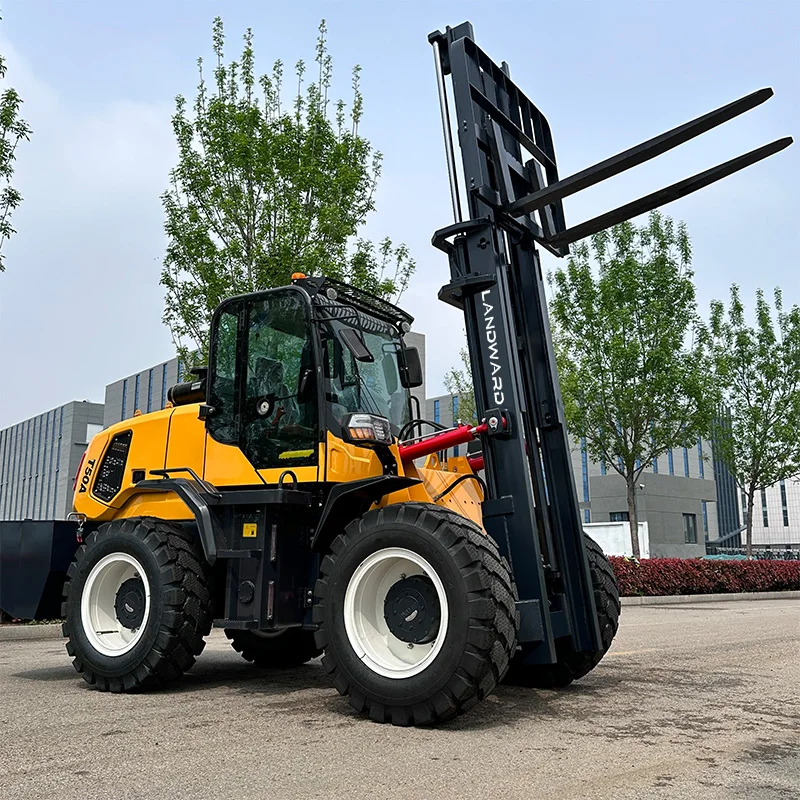 

Outdoor Use All Terrain Off-Road Forklift 4 Wheel Drive Diesel Forklift Truck 3.5 Ton Rough Terrain Forklift Customized For Sale