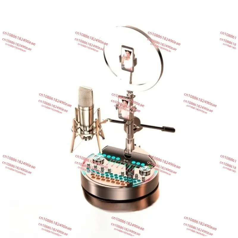 

Full set of live broadcast equipment, computer professional sound card, mobile phone singing special recording microphone
