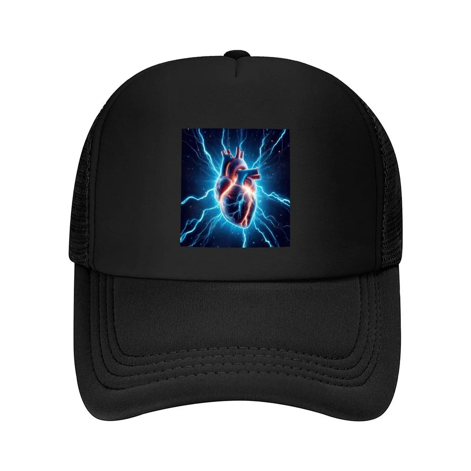 

Electric Anatomical Heart Baseball Cap Golf Hat Man hiking hat Horse Hat foam party Ladies Men's