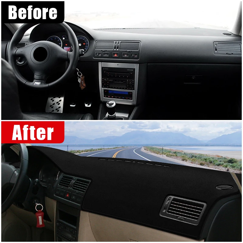 For Volkswagen VW Golf 4 MK4 1997 1998 1999 2000 2001 2002 2003 Car Dashboard Mat Sun Shade Instrument Desk Cover Accessories