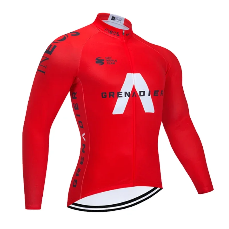 

Ineos Autumn 2025 Pro Team Велосипедный трикотаж MTB Униформа Велосипедная одежда Быстросохнущая велосипедная одежда Мужские длинные велосипедные куртки Одежда
