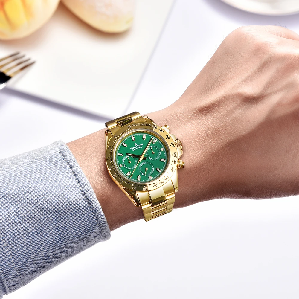 ساعة رجالي 2025 جديد RollsTimi العلامة التجارية الأعلى ساعات آلية للرجل السيراميك الحافة الفاخرة ساعات المعصم الأوتوماتيكية الفولاذ المقاوم للصدأ