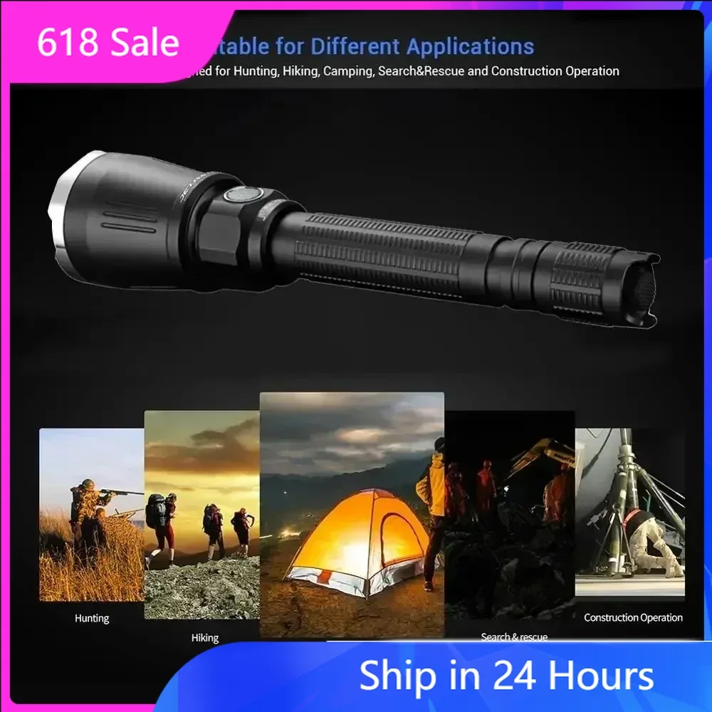 Jetbeam RRT01 Mini linterna LED 950 lúmenes luces de antorcha recargables con batería 18350 para acampar autodefensa senderismo