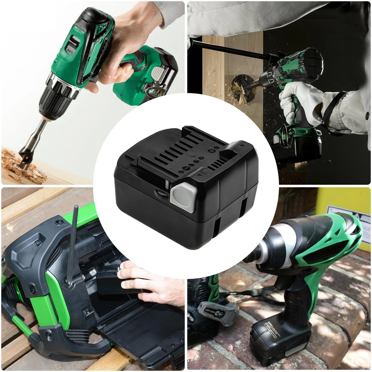 14.4v 4000mah batteria recarregável para ferramentas elétricas hitachi bsl1430 bsl1415 ds14dsl ds14dbl dv14dsl li-ion baterias de substituição