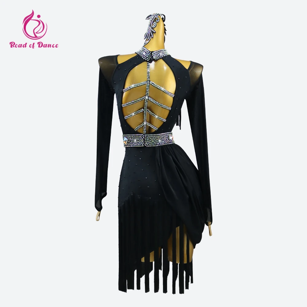 Robe latine pour femmes, Costume de scène, vêtements latino-américains, Costume de Samba pour salle de bal, Cabaret Sexy, tenues pour filles, jupe de danse, 2025