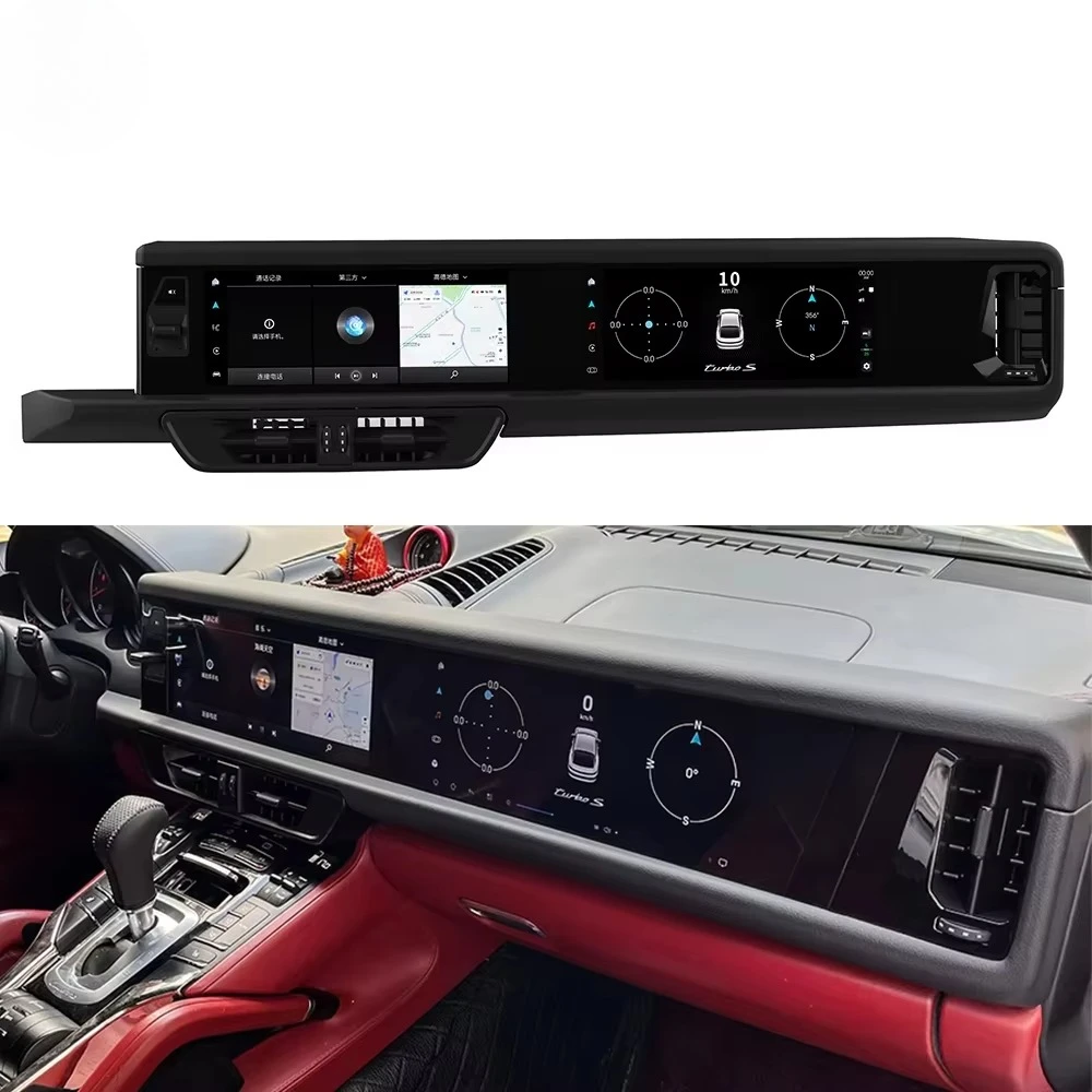 Car Monitor Auto Parts Left Rudder Central Control Screen Stereo Built-in 1DIN Android Auto Carplay Touchscreen For For