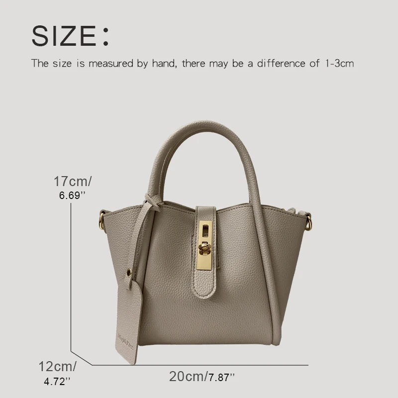 Casual Bags For Women Luxury Designer Handbags And Purses 2023 New In PU Sequined Lock Decoration With Inner Pocket Shoulder Bag