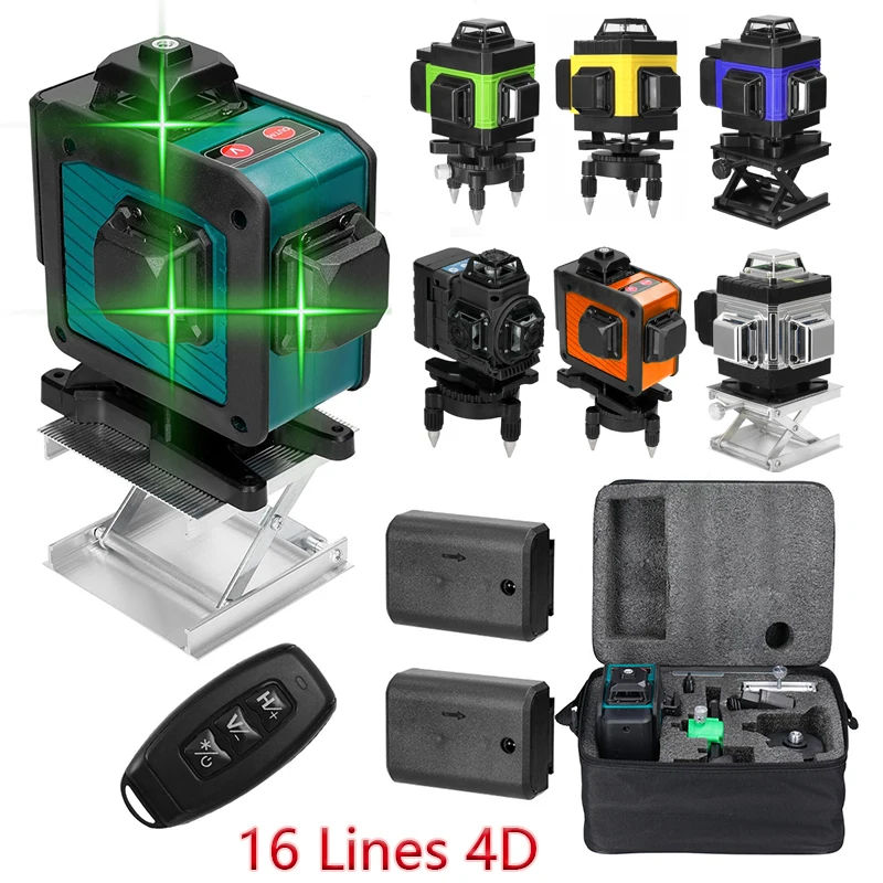 Neue 220 V 16 Linien 4D Laser Level Selbstnivellierende Horizontale Und Vertikale Kreuz Linie Laser