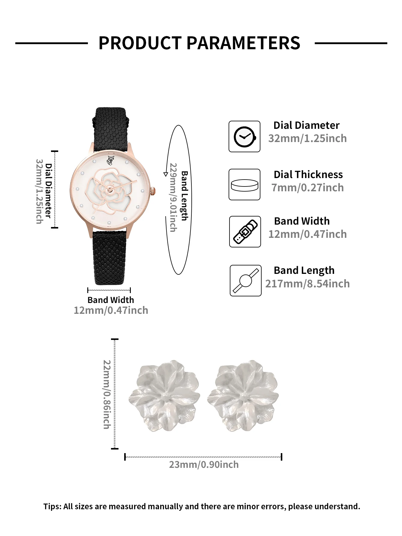 LUCKYFOX-Reloj de cuarzo con correa hueca para mujer, nuevo accesorio de pulsera de lujo con diseño de rosa de alta calidad, 3 piezas, con caja de regalo