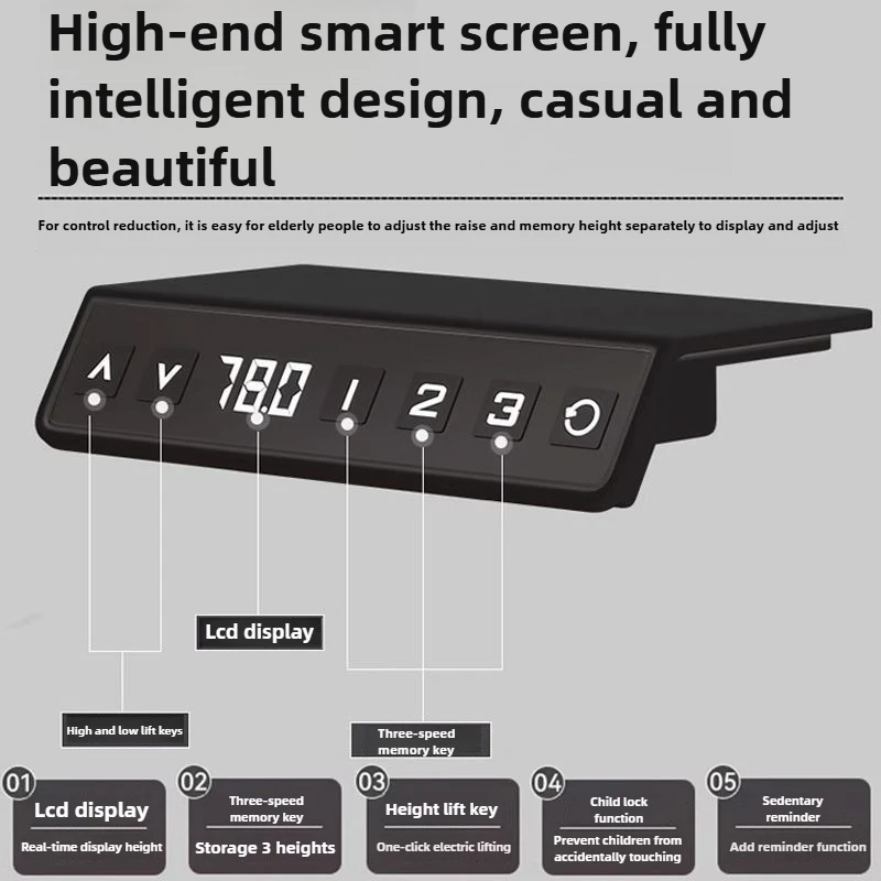 Standing Desk Adjustable Height Electric Stand Up Desk for Home Office Memory Height Setting Computer Workstation