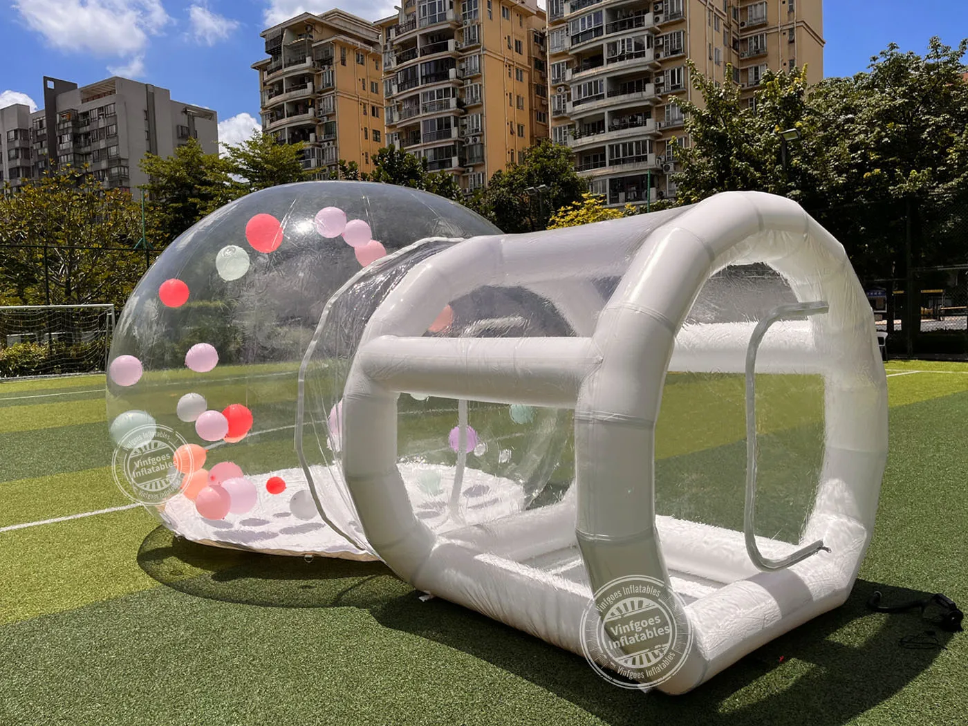 Vinfgoes Garden Dome Inflatable Bubble House Bubble Tent Sky Crystal Dome for Kids Party/Wedding/Home Party/Malls/Parks/Events