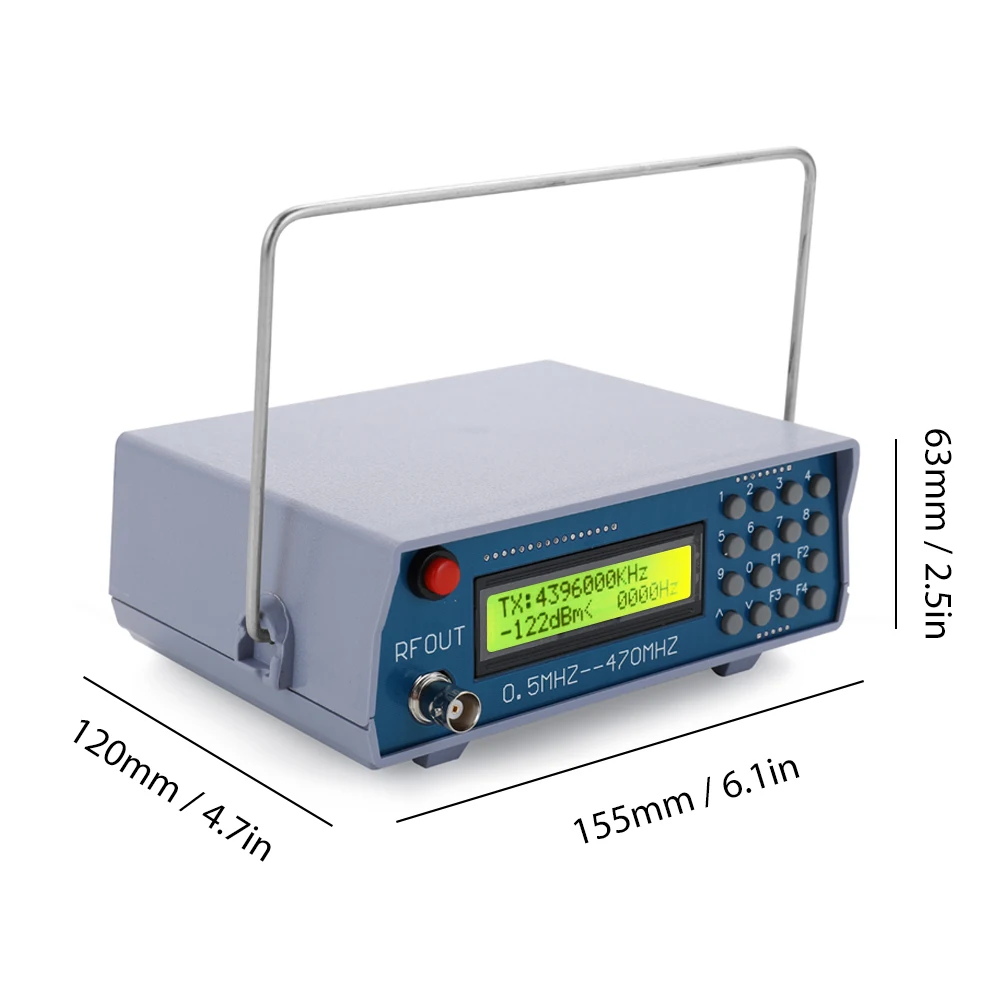 0.5MHz-470MHz RF Signal Generator High Accuracy Tester Analog Digital CTCSS Function For FM Radio Walkie-talkie Debugging Tools