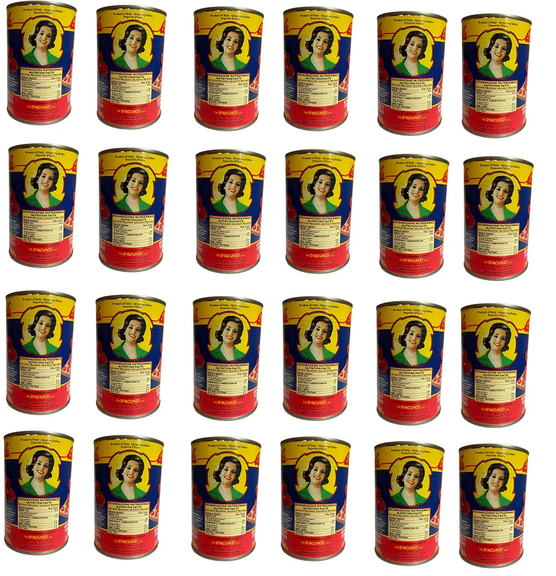 Obrane pomidory Pomidori Pelati Interi 400g - La Carmela x24 sztuki, zgrzewka