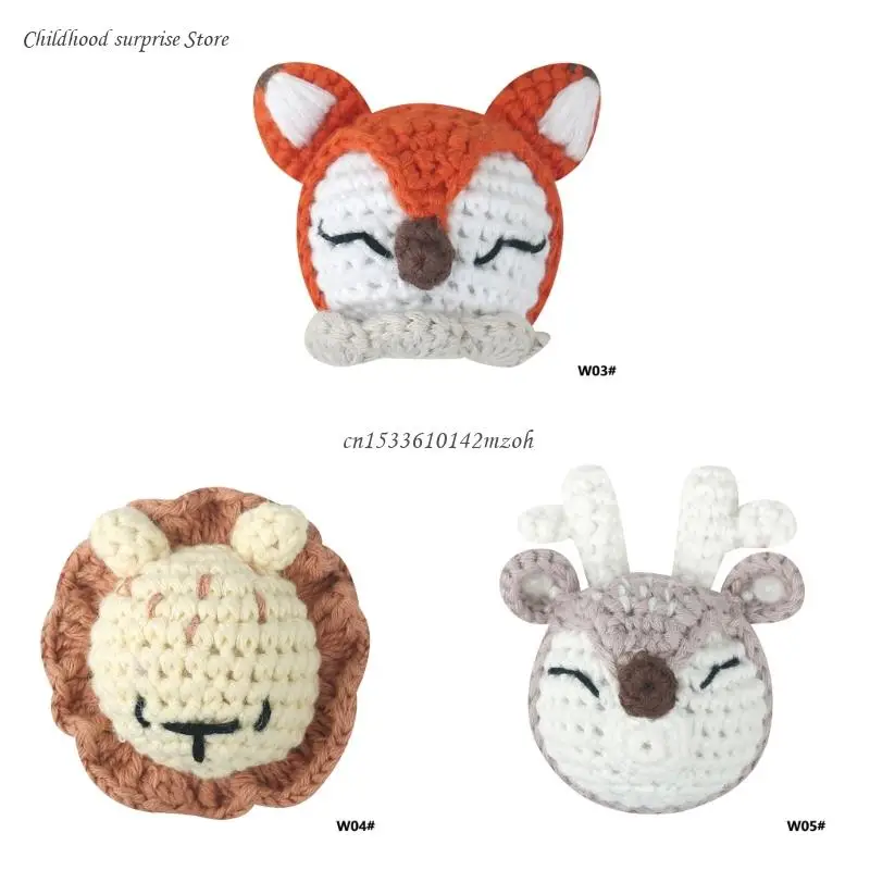 Baby Pacifier Clip Loose Bead Animal Pendant Teether Clip Toddler Chewing Toy Dropship