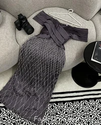 Fashionvene Customized Evening Dress Off Shoulder Party Dresses Flower Rhinestone Beaded Formal Occasion Gown вечернее платье