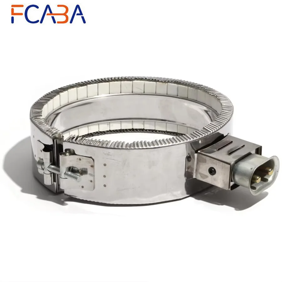 

FCABA 225*60mm 110V/220V/380V 2100W Ceramic Heating Electric Band Heater Element Customized Welcomed
